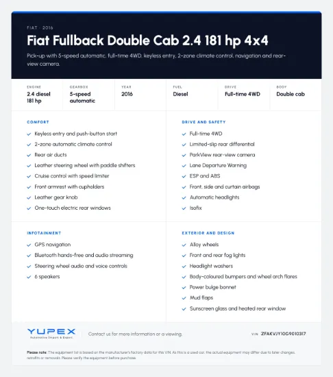 Picture of FIAT Fullback 2.4i 133kW Dobbeltkabine 4WD 5 AT