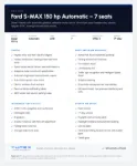 Picture of FORD S-MAX TDCi 2.0 (150 HK ) MPV FWD PS6 AUT